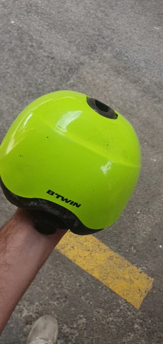 2 Cascos Bicicleta Infantil Naranja/Blanco y Verde