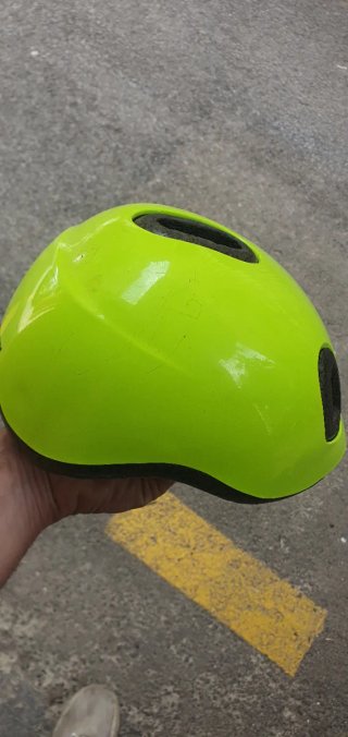 2 Cascos Bicicleta Infantil Naranja/Blanco y Verde