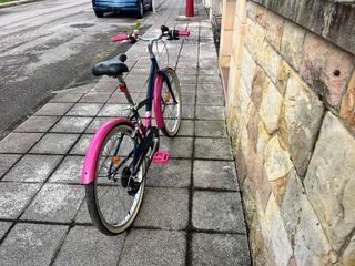 Bicicleta Paseo Niña B'TWIN Rosa y Azul