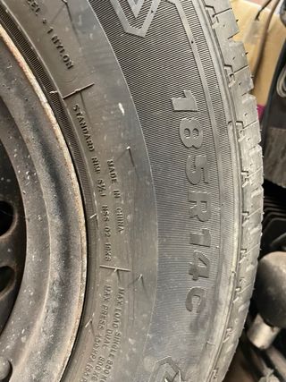 Juego 4 Ruedas completas 185R14 volkswagen T3