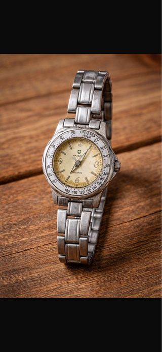 Reloj Candino Beige y Plateado