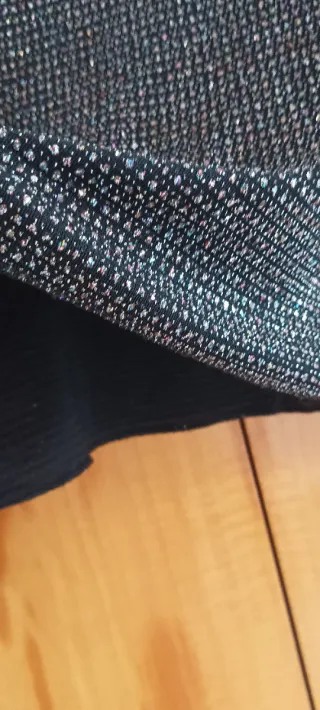 Jersey elástico brillo manga larga