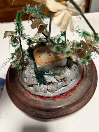 Cúpula de vidrio soplado antigua