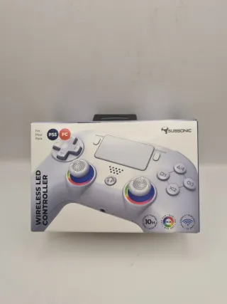 Mando Inalámbrico LED Subsonic PS5/PC Blanco