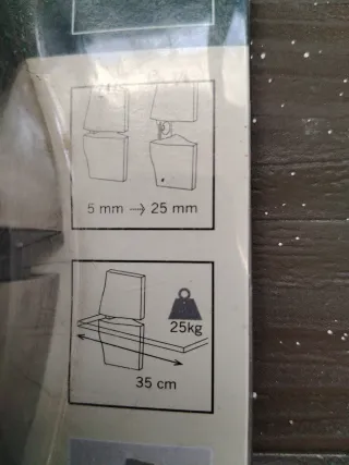 Soporte /anclaje/ sujecion para estantería