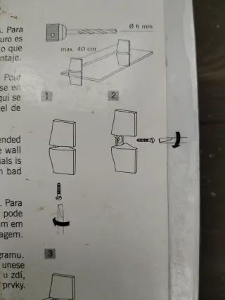 Soporte /anclaje/ sujecion para estantería