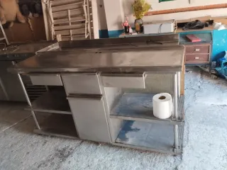 Mueble cafetero profesional acero inoxidable