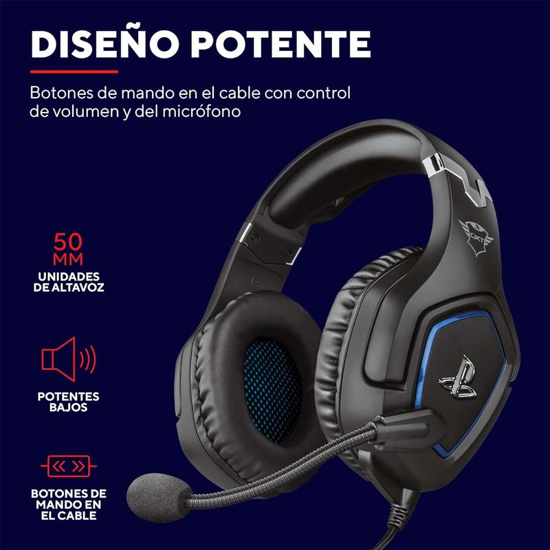 Auriculares Trust 488 Forze PS4/PS5 afbeelding 3