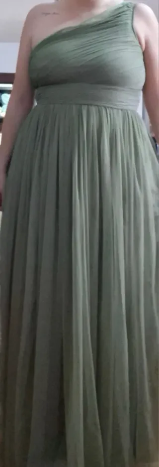 Vestido ASOS verde olivo