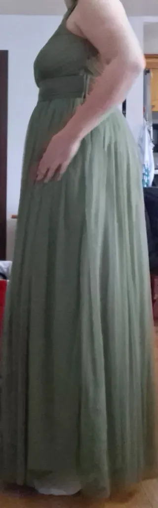 Vestido ASOS verde olivo