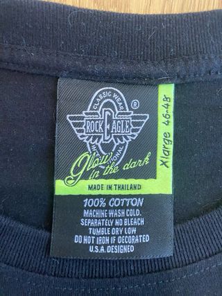 Camiseta Rock EAgel Talla XL Diseño Motero