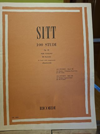 Lote 7 libros de estudios para violín