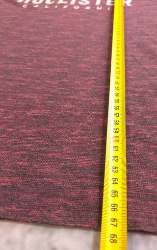 Camiseta Hollister Hombre Talla M Roja Ref-27300