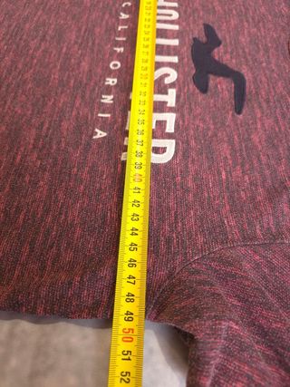 Camiseta Hollister Hombre Talla M Roja Ref-27300