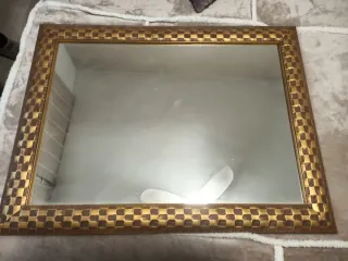 Espejo Vintage Dorado y Marrón