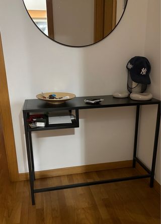 Mueble de entrada negro