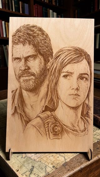 Foto grabada en madera