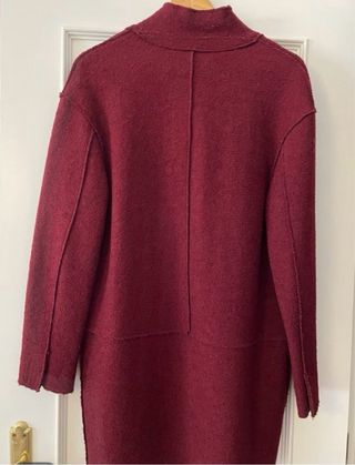 Chaquetón burdeos Zara Talla M