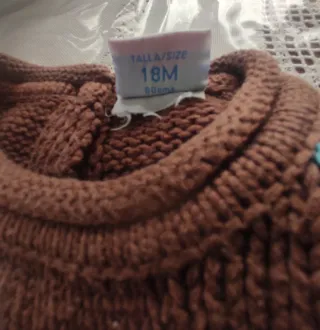 Chaleco niña lunares 80cm 12 a 18 meses