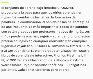Libros aprendizaje fonética inglés Crocopen
