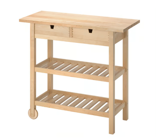 Carrito auxiliar IKEA FÖRHÖJA madera