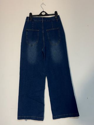 Pantalones vaqueros anchos mujer