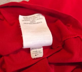 Camiseta Nike Roja Manga Corta Ref-21300