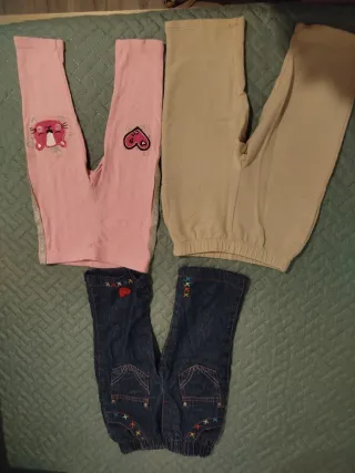 Lote 3 pantalones bebé 9-12 meses