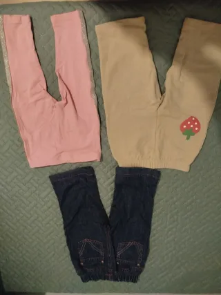 Lote 3 pantalones bebé 9-12 meses