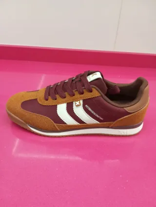 Zapatillas XTI Hombre Marrón/Rojo