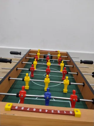 Mini futbolín de mesa
