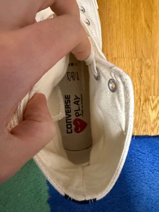 Converse CDG Corazón Rojo Blanco