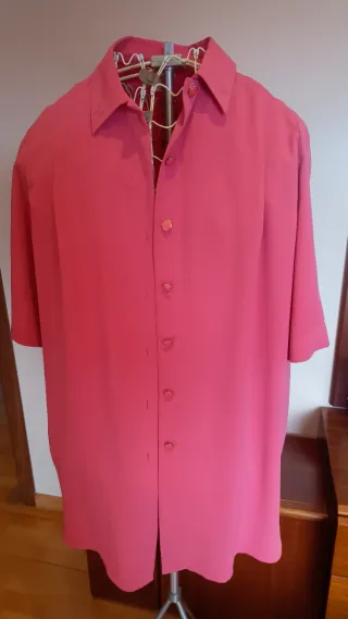 Blusa Nina Ricci Poliéster Rosa/Rojo