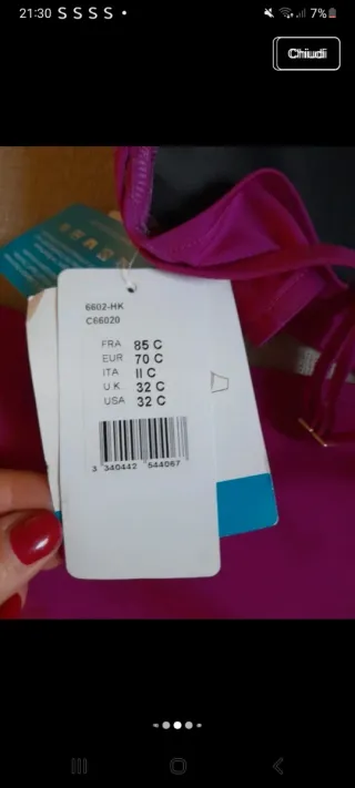 Costume da bagno Chantelle rosa