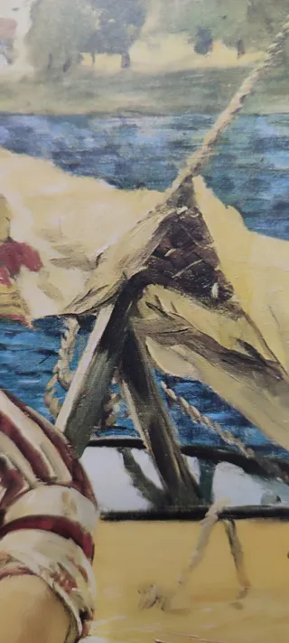 Lámina reproducción de un cuadro de Manet