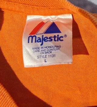 Camiseta Naranja Majestic BinghamtonBees Ref-47300