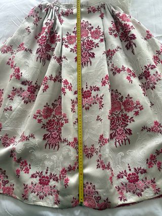 Vestido Fallera Niña Rosa y Blanco