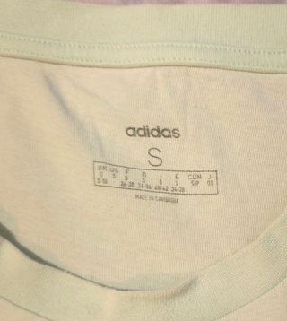 Camiseta Adidas Mujer Talla S Verde Ref-46300