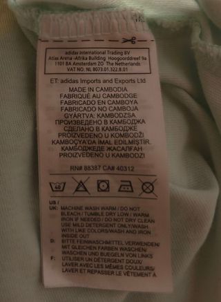 Camiseta Adidas Mujer Talla S Verde Ref-46300