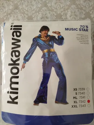 Disfraz 70's Music Star Talla XL