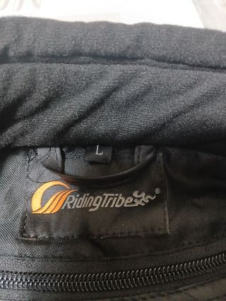 Chaqueta Motera Riding Tribe Negra y Verde