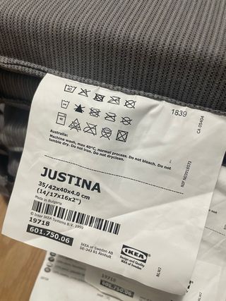 5 Cojines Silla IKEA Gris