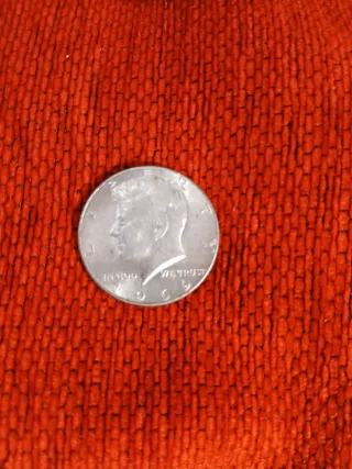 Moneda USA Medio Dólar 1969 Plata Kennedy