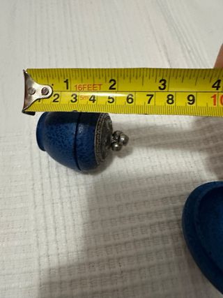 Preciosos joyeros decorados en azul y plata