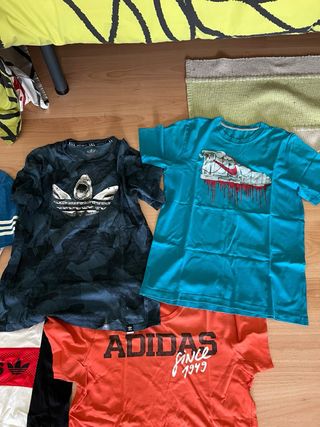 Lote Camisetas Adidas y Nike Talla M-L
