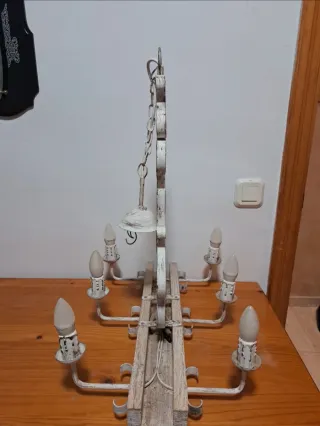 Lámpara de comedor estilo romántico chic