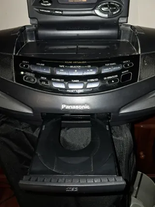 Panasonic Boombox RX-E077 Negro