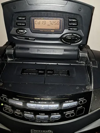Panasonic Boombox RX-E077 Negro