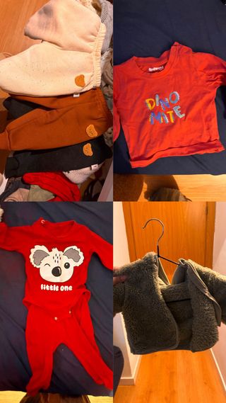 Lote Ropa Bebé: Abrigos, pijamas, pantalones, etc