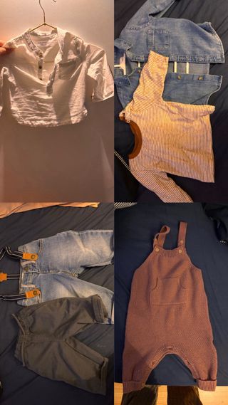 Lote Ropa Bebé: Abrigos, pijamas, pantalones, etc